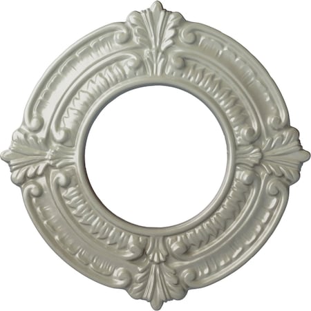 Ekena Millwork Benson Ceiling Medallion (Fits Canopies up to 4 1/8"), 9"OD x 4 1/8"ID x 5/8"P, Flash Copper CM09BNFCS